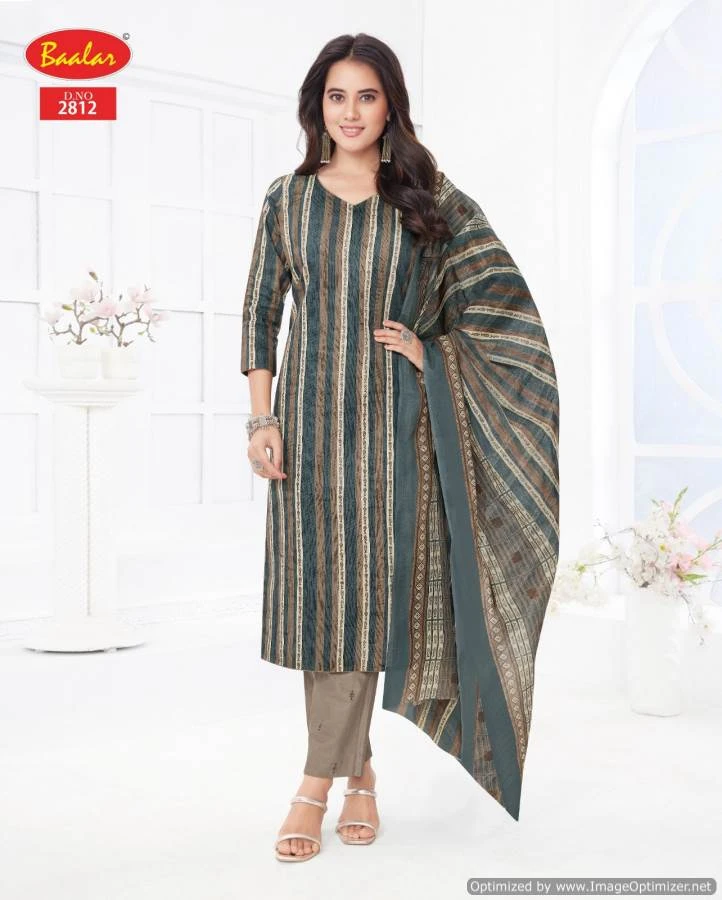 Baalar Zaara Vol 28 Cotton Wholesale Readymade Salwar Suit Catalog — Wholesale Salwar Suits, MPA wholesale from Surat — view 17